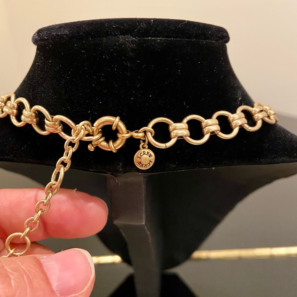 NWT preppy luxury J. Crew Vintage Inspired Crystal Statement Necklace - Picture 10 of 13
